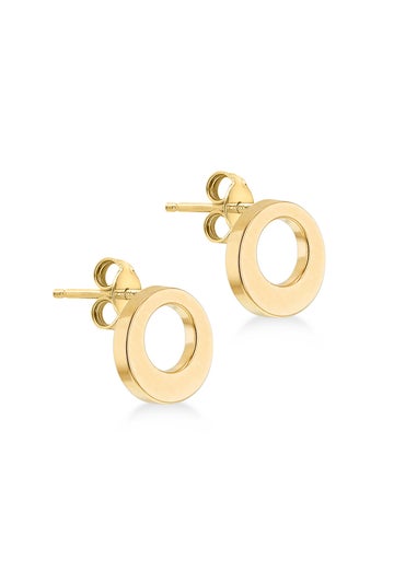 Golden Moments 9ct Yellow Gold Round Stud Earrings