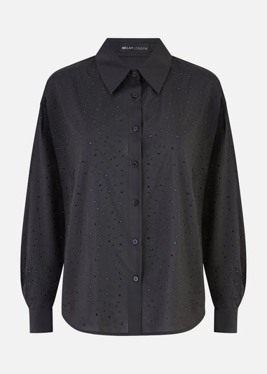 Mela Black Gem Long Sleeve Shirt