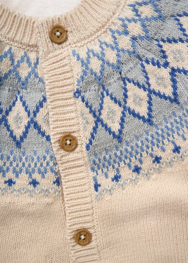 Rock a Bye Baby Fair Isle Cardigan And Trousers Set (0-12 months)
