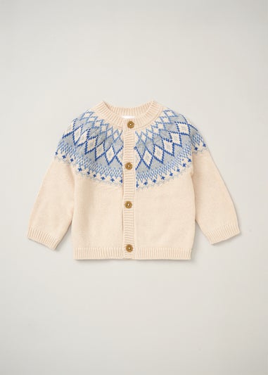 Rock a Bye Baby Fair Isle Cardigan And Trousers Set (0-12 months)