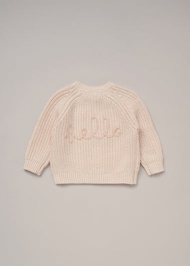 Rock a Bye Baby Cardigan with Embroidery Back Detail (0-12 months)