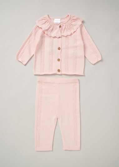 Rock a Bye Baby Cardigan and Trousers Outfit Set (0-12 months)