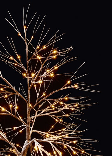Premier Decorations Frosted Tree with 162 Warm White LEDs 180cm