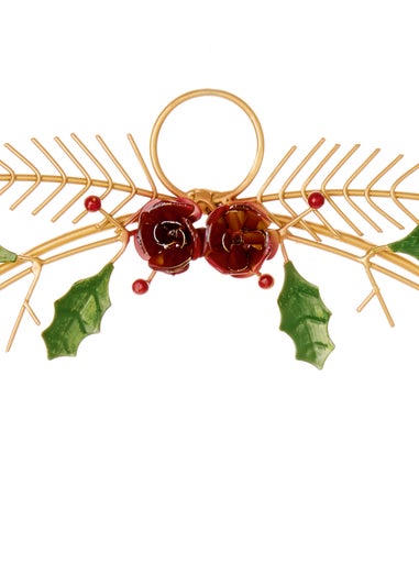 Premier Decorations Hollyberry Christmas Card Holder 28cm