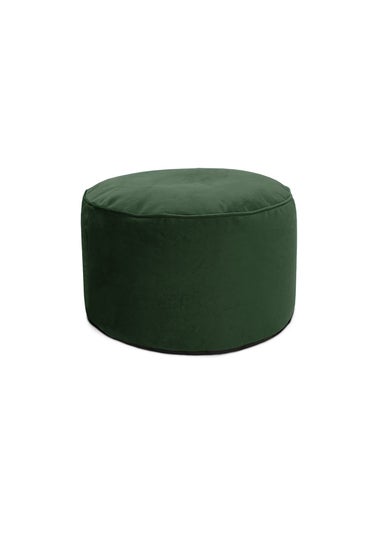 rucomfy Velvet Pouffe Emerald Green Beanbag