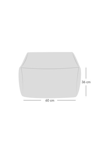 rucomfy Jumbo Cord Ottoman Slate Grey Beanbag