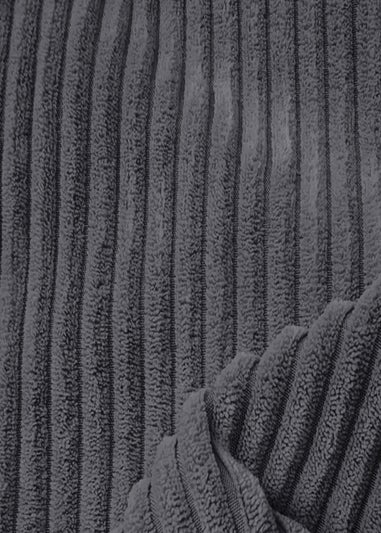 rucomfy Jumbo Cord Ottoman Slate Grey Beanbag
