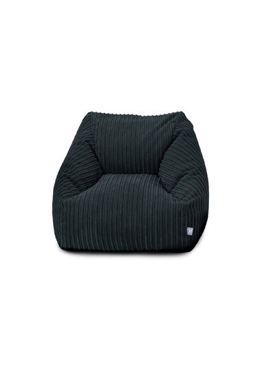 rucomfy Jumbo Cord Big Kids Snuggle Chair Navy Beanbag