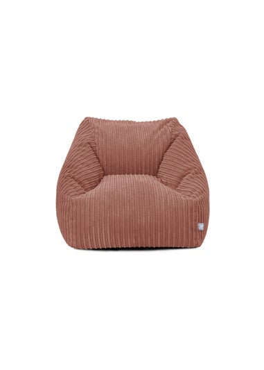 rucomfy Jumbo Cord Big Kids Snuggle Chair Blush Pink Beanbag