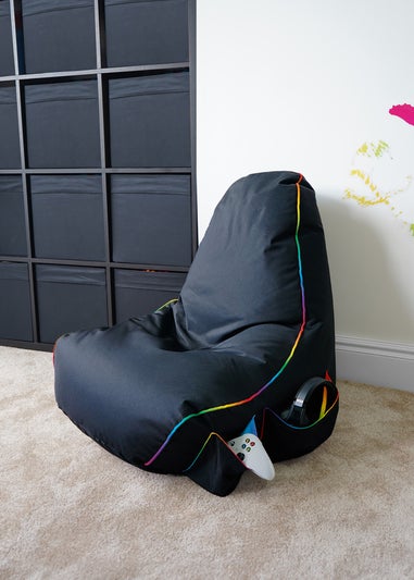 rucomfy Junior Gaming Chair LED Beanbag