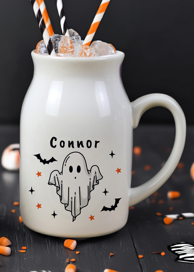 Personalised Memento Company White Halloween Ghost Jug