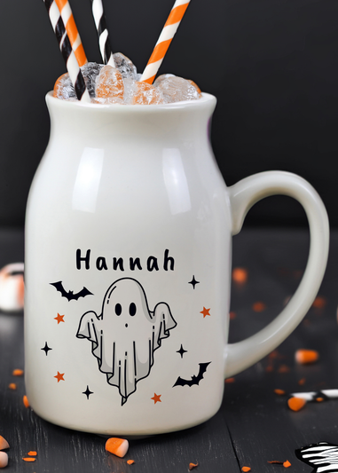 Personalised Memento Company White Halloween Ghost Jug