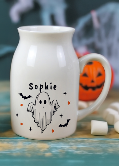 Personalised Memento Company White Halloween Ghost Jug