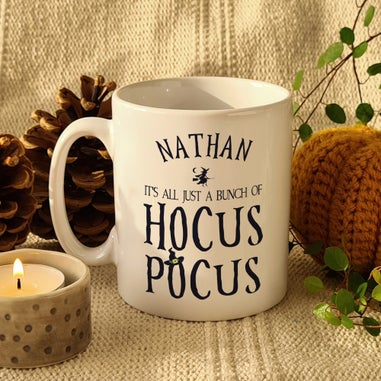 Personalised Memento Company White Halloween Hocus Pocus Mug