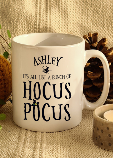 Personalised Memento Company White Halloween Hocus Pocus Mug