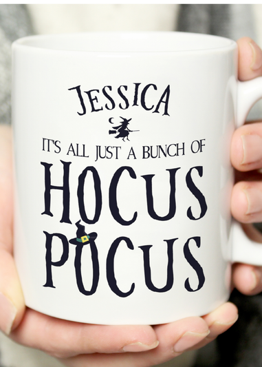 Personalised Memento Company White Halloween Hocus Pocus Mug