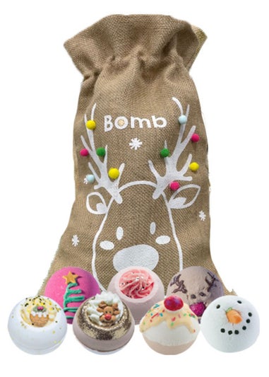 Bomb Cosmetics  Rein-cheer Bath Bomb Sack Set