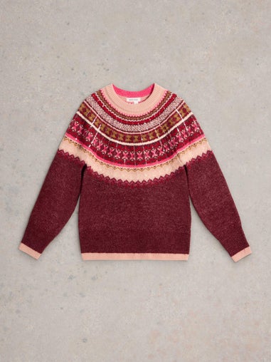 Norwegerpullover mit Pailletten