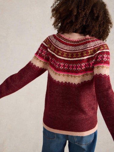 Norwegerpullover mit Pailletten