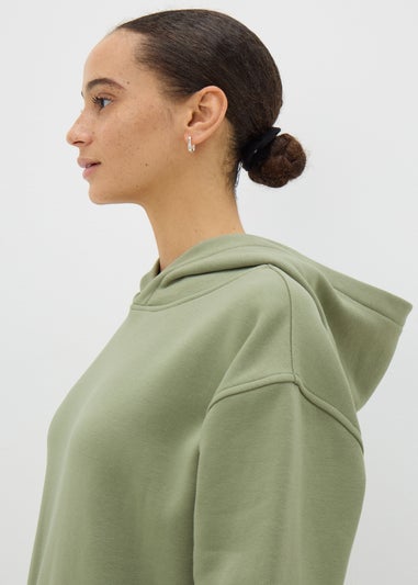 Green Longline Hoodie