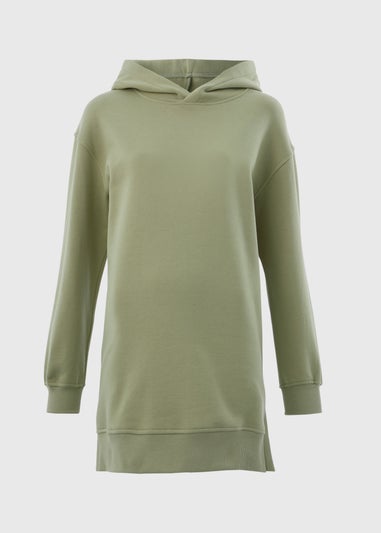 Green Longline Hoodie