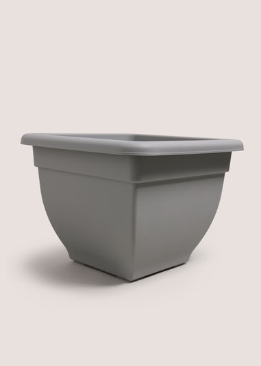 Grey Square Large Planter