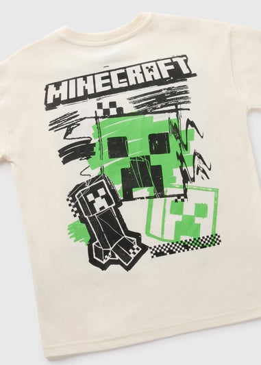 Minecraft Boys Cream Printed T-Shirt (5-13yrs)