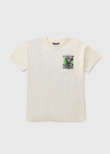 Minecraft Boys Cream Printed T-Shirt (5-13yrs)