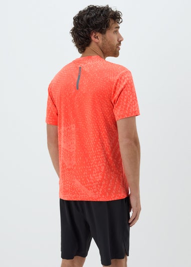 Souluxe Coral Pixel Jacquard T-Shirt