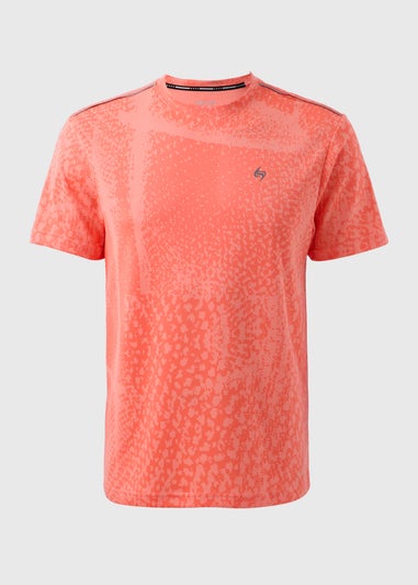 Souluxe Coral Pixel Jacquard T-Shirt