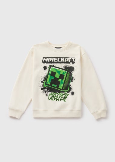 Minecraft Boys Cream Sweatshirt (5-13yrs)