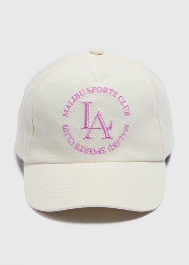 Girls Cream LA Cap (3-13yrs)