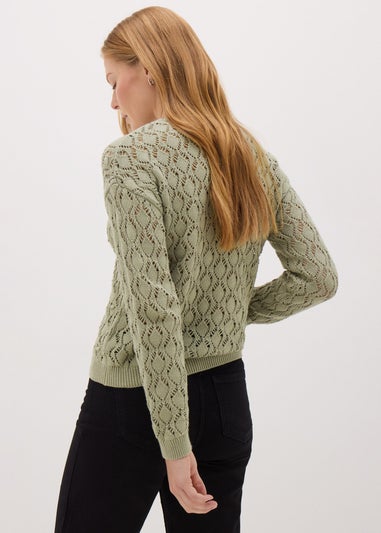 Khaki Bobble Stitch Jumper