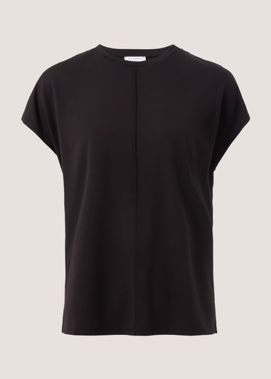 Black Seam Front T-Shirt