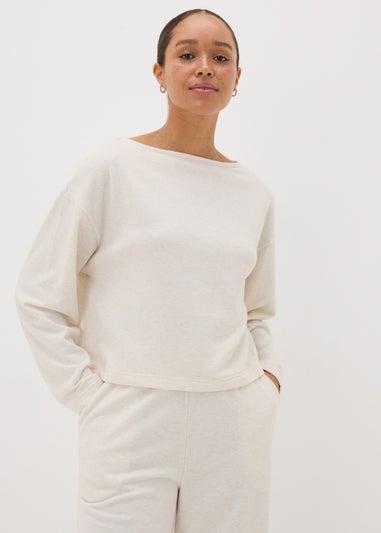 Oatneal Slouch Sweatshirt Top