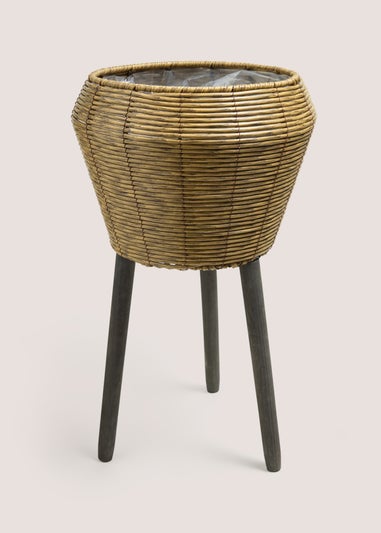 Large Natural Woven Planter