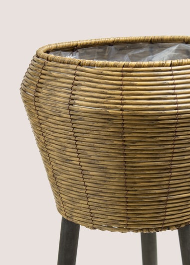 Large Natural Woven Planter