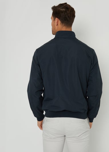 Threadbare Navy Showerproof Harrington Style Jacket