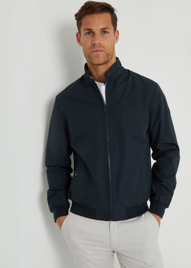 Threadbare Navy Showerproof Harrington Style Jacket