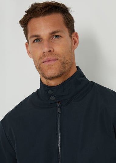 Threadbare Navy Showerproof Harrington Style Jacket