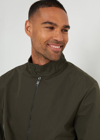 Threadbare Khaki Showerproof Harrington Style Jacket