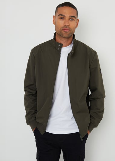 Threadbare Khaki Showerproof Harrington Style Jacket