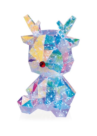 Premier Decorations Battery Operated Dream Light Reindeer with 100 White LEDs 31cm