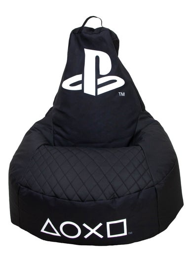 PlayStation High Back Black Lounging Gaming Bean Chair