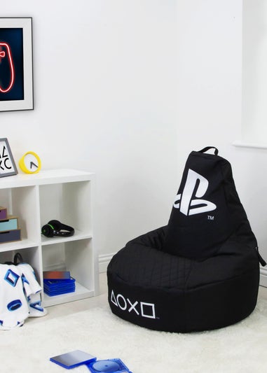 PlayStation High Back Black Lounging Gaming Bean Chair