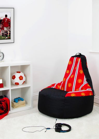 Manchester United High Back Red Lounging Gaming Bean Chair