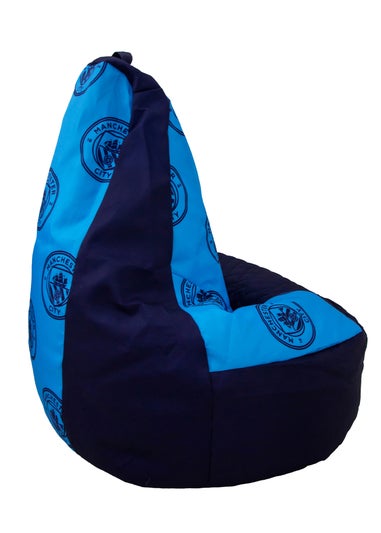 Manchester City High Back Blue Lounging Gaming Bean Chair