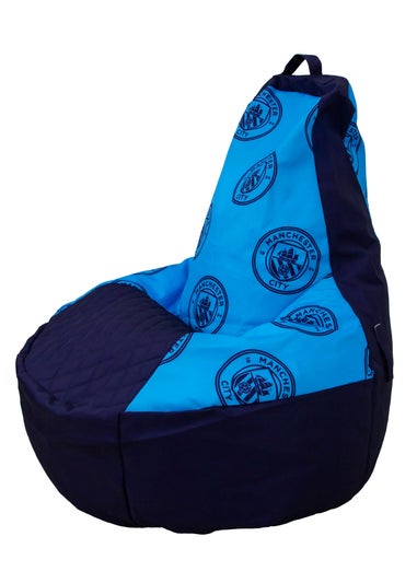 Manchester City High Back Blue Lounging Gaming Bean Chair