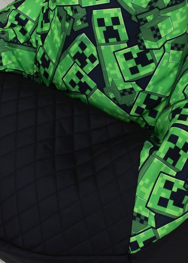 Minecraft High Back Green Lounging Gaming Bean Chair