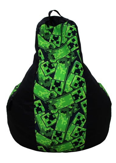 Minecraft High Back Green Lounging Gaming Bean Chair